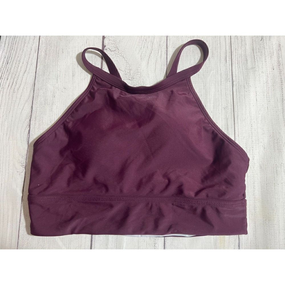 Purple Racerback Womans Sports/Athletic Bra Size Med